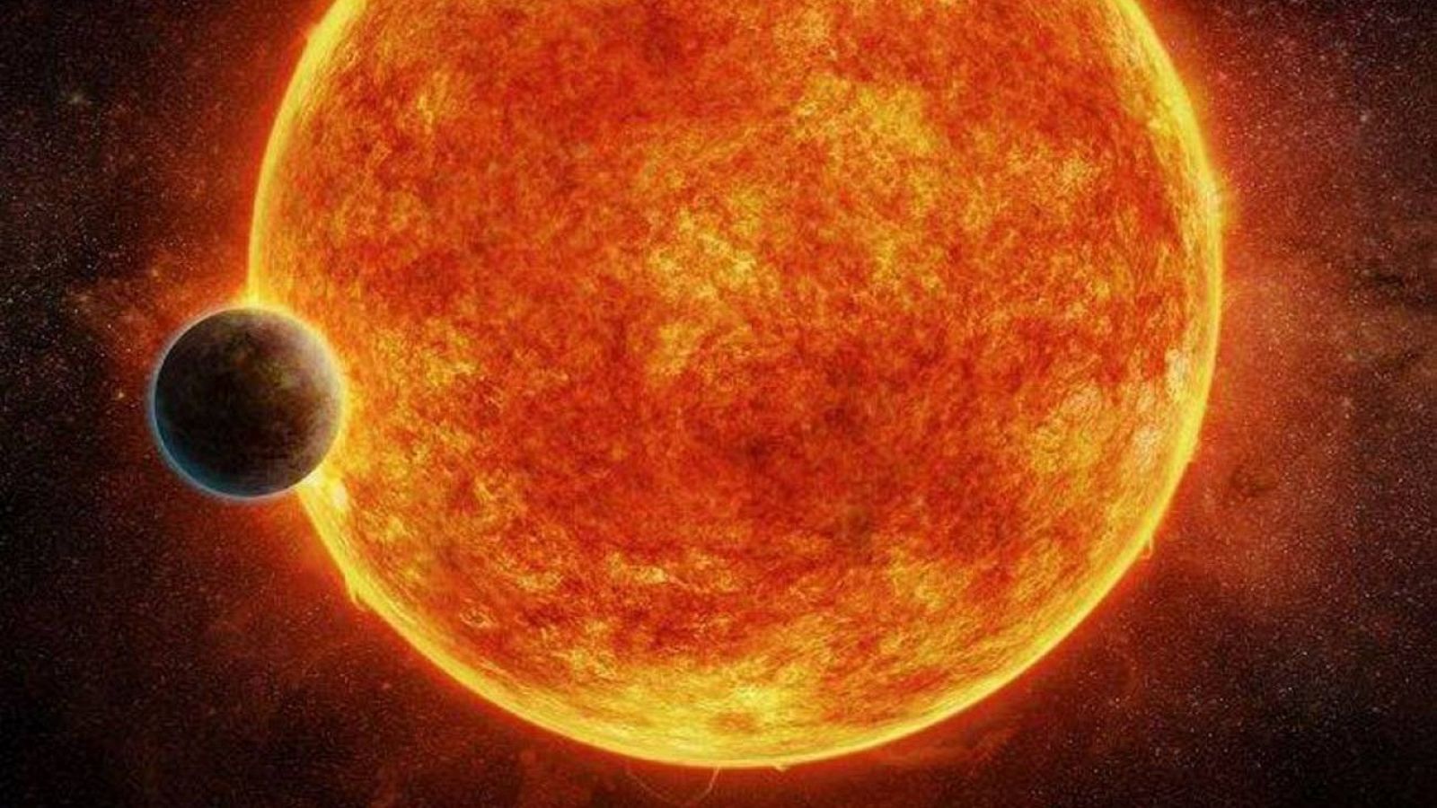 Concepción artística de una supertierra orbitando una estrella enana roja / CSIC