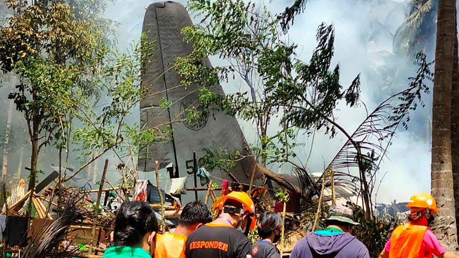 Imagen de la isla de Jolu donde se ha siniestrado el avión