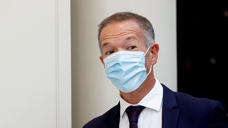 El senador socialista Ander Gil durante la sesión del Senado