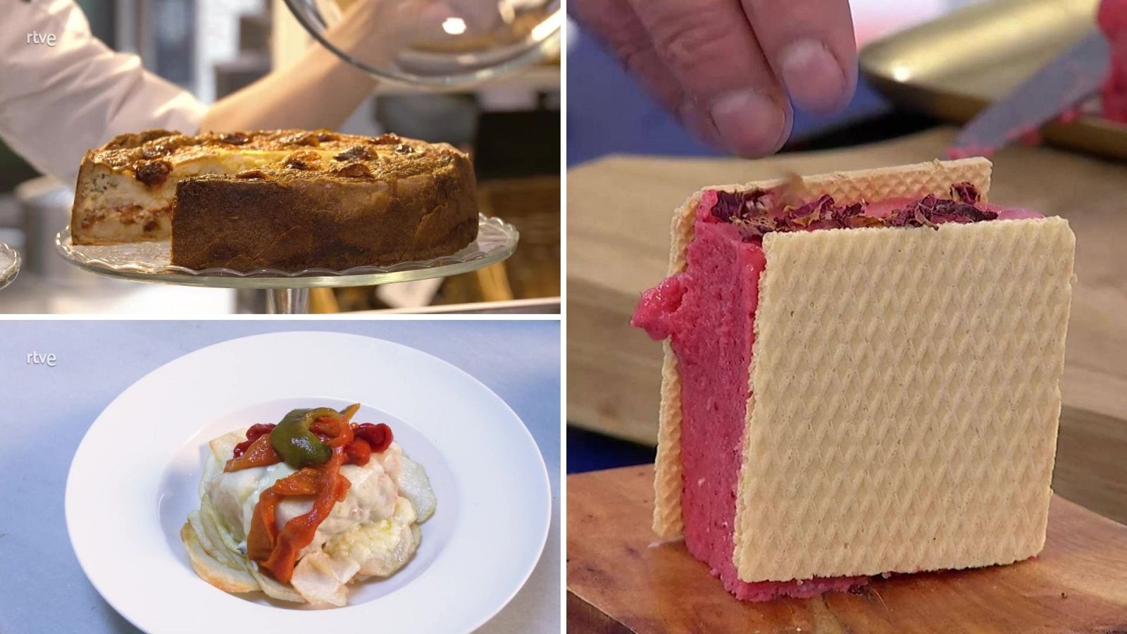 Menú Como Sapiens: quiche, bacalao y helado de fresa