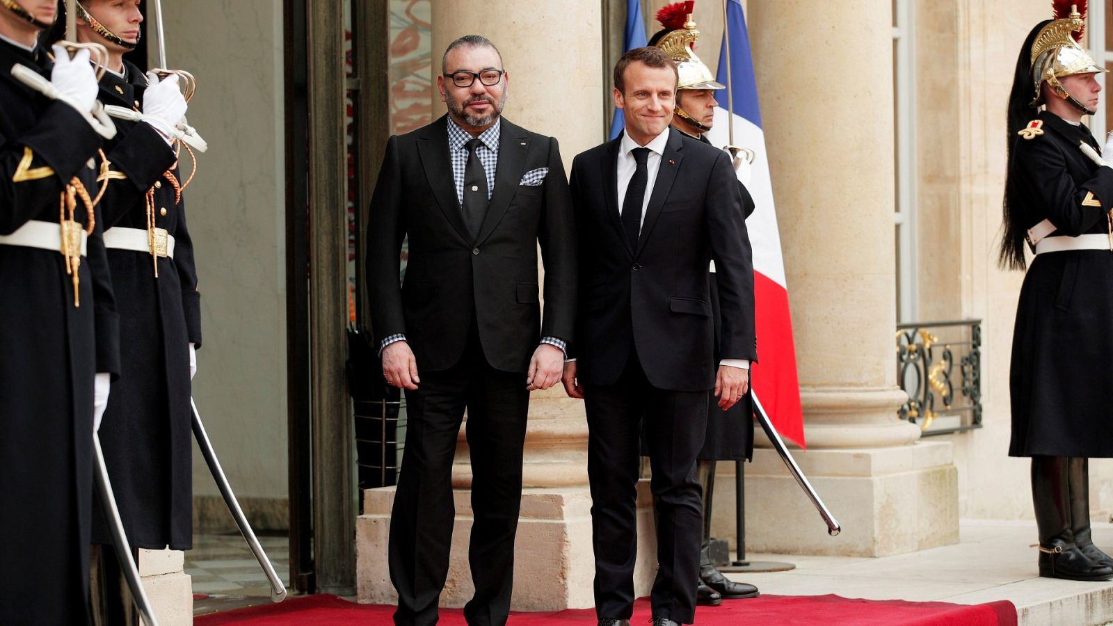 El presidente francés, Emmanuel Macron, y el rey de Marruecos Mohamed VI en una imagen de archivo