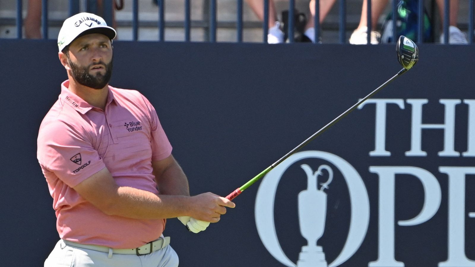 El golfista español Jon Rahm, durante el Open británico de Golf