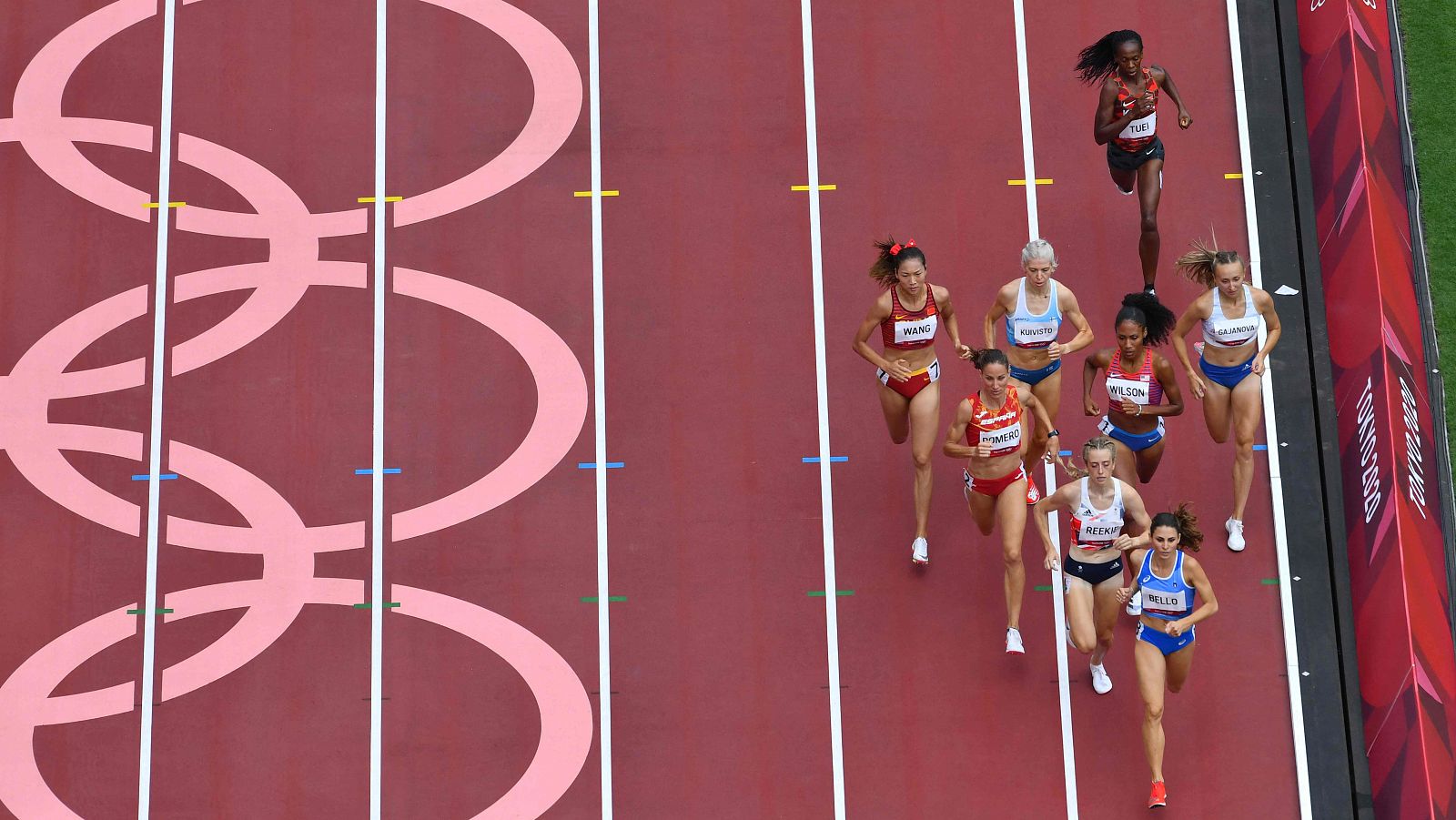 Natalia Romero, en las series de 800 metros.