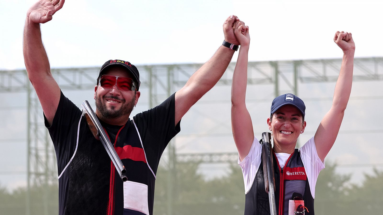 Shooting - Mixed Trap Team - Gold medal match