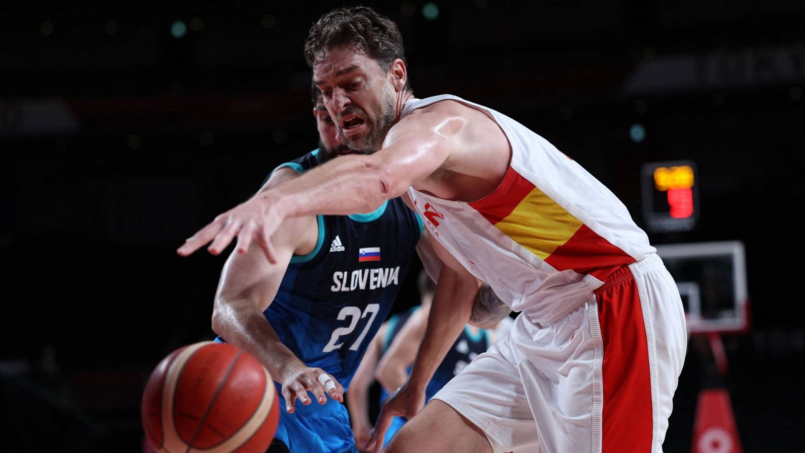 Pau Gasol, en el partido contra Eslovenia