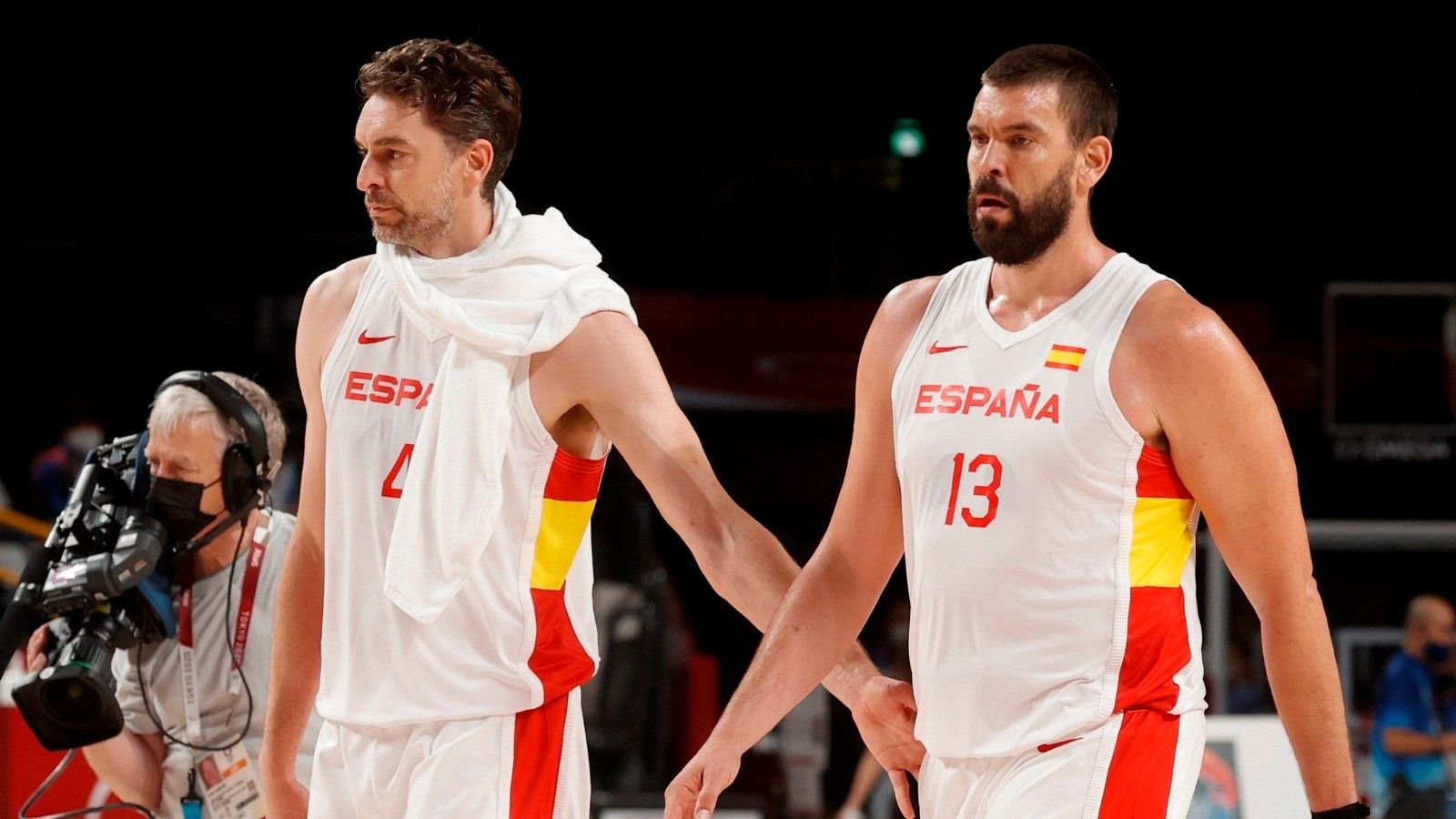 Ambos se fueron juntos al acabar el partido ante USA