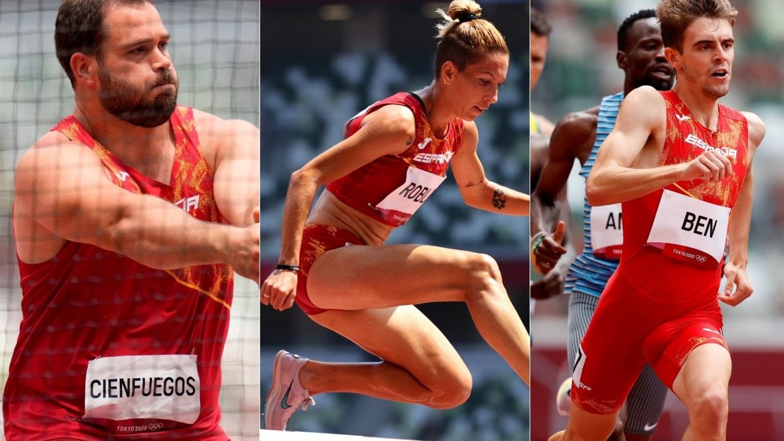 Javier Cienfuegos, Carolina Robles y Adrián Ben disputan finales en Tokyo 2020.