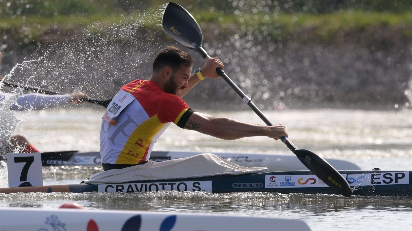 Saul Craviotto durante una competición previa a los Juegos Olímpicos de Tokyo 2020