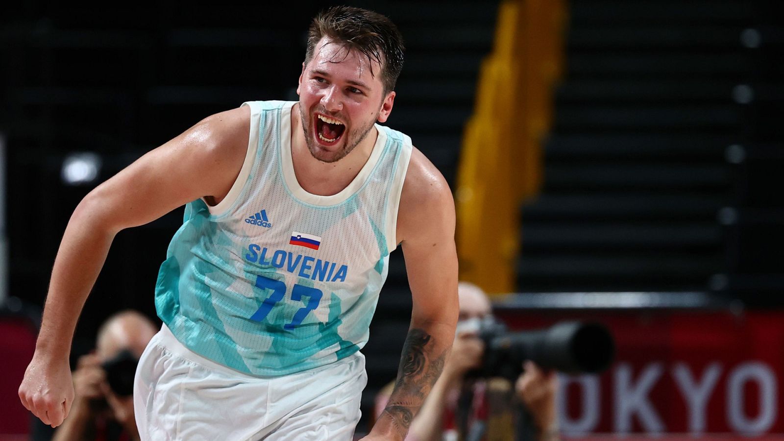Luka Doncic en el partido contra Alemania