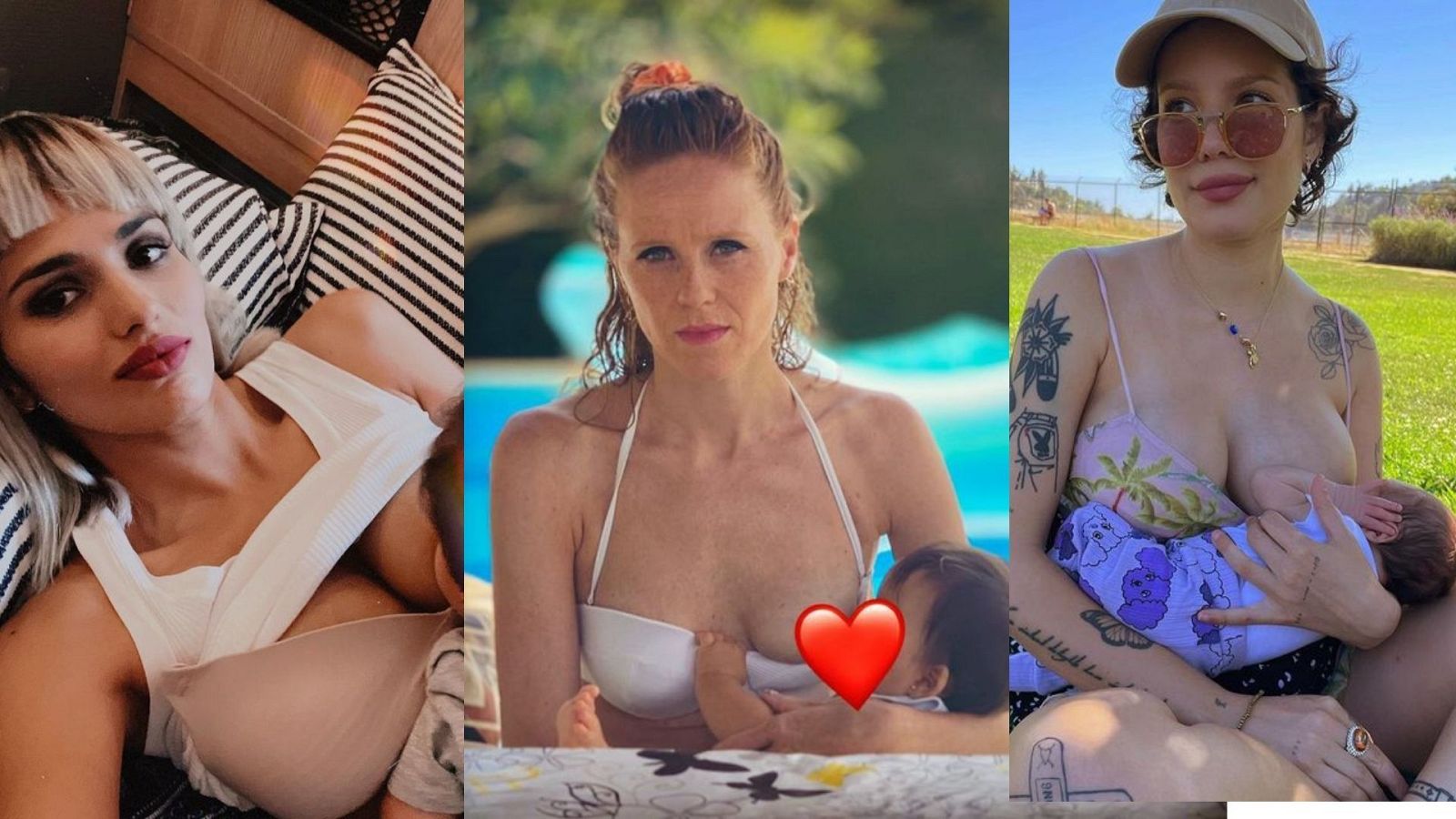 Las famosas el la Mundial de la Lactancia