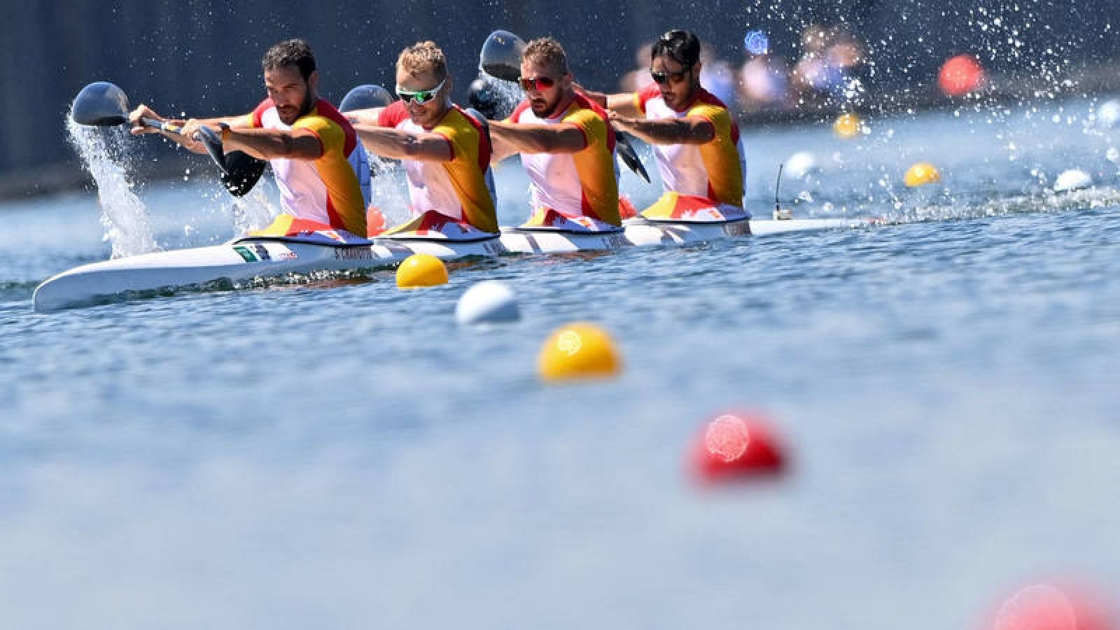  El K4-500 español, gran esperanza del piragüismo nacional.