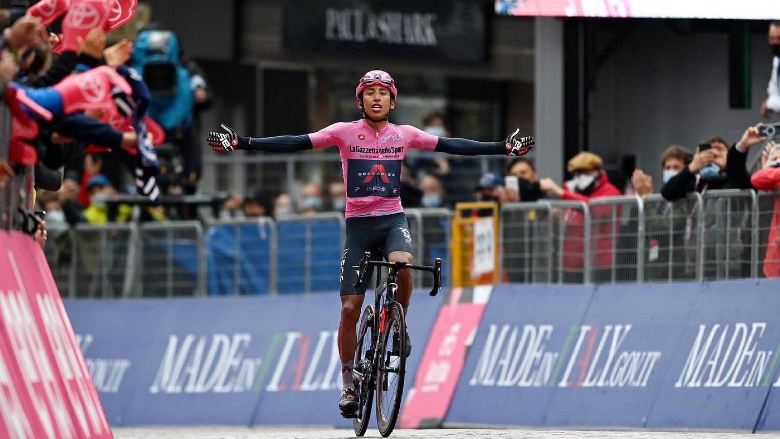 Egan Bernal, en el pasado Giro de Italia