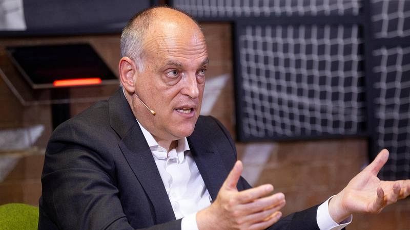 Imagen de archivo del presidente de la Liga Javier Tebas. 
