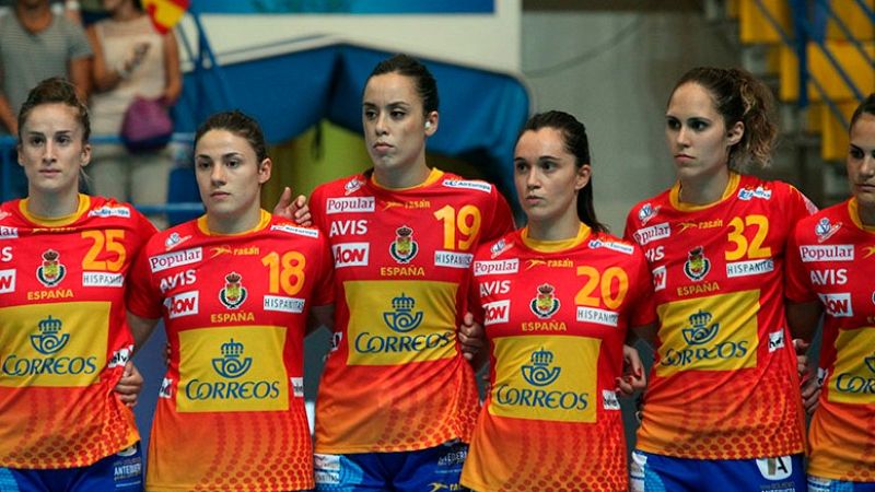 Imagen de archivo de la selección españóla femenina de balonmano.
