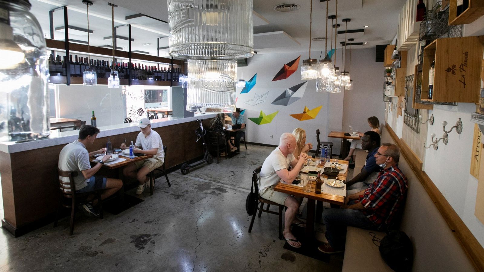 Imagen de archivo del interior de un restaurante de Las Palmas de Gran Canaria.