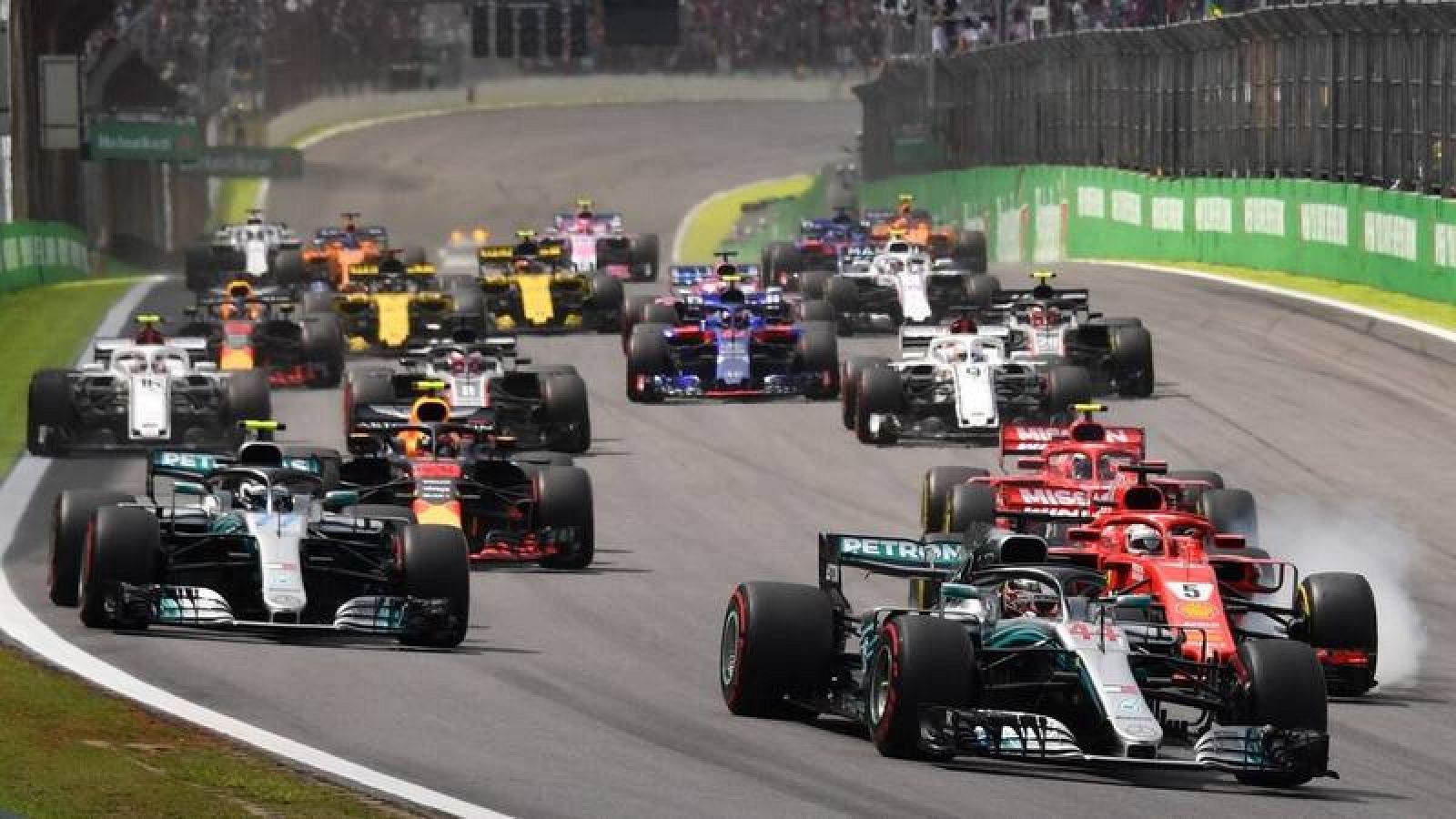 Imagen de una pasada carrera de F1.