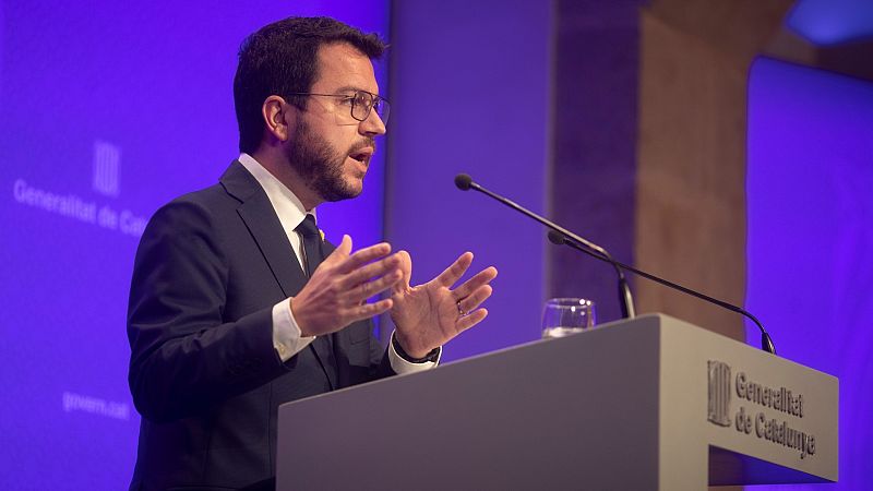 El presidente de la Generalitat de Cataluña, Pere Aragonès