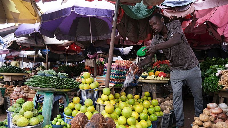 Mercado en Nigeria