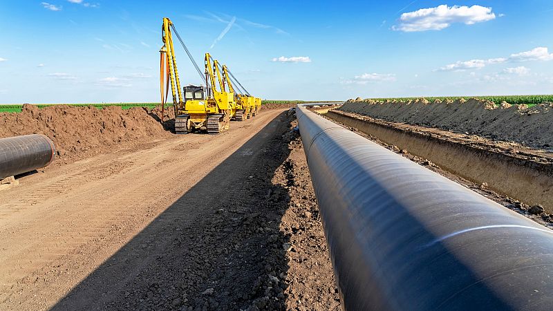 Imagen de una tubería de gas