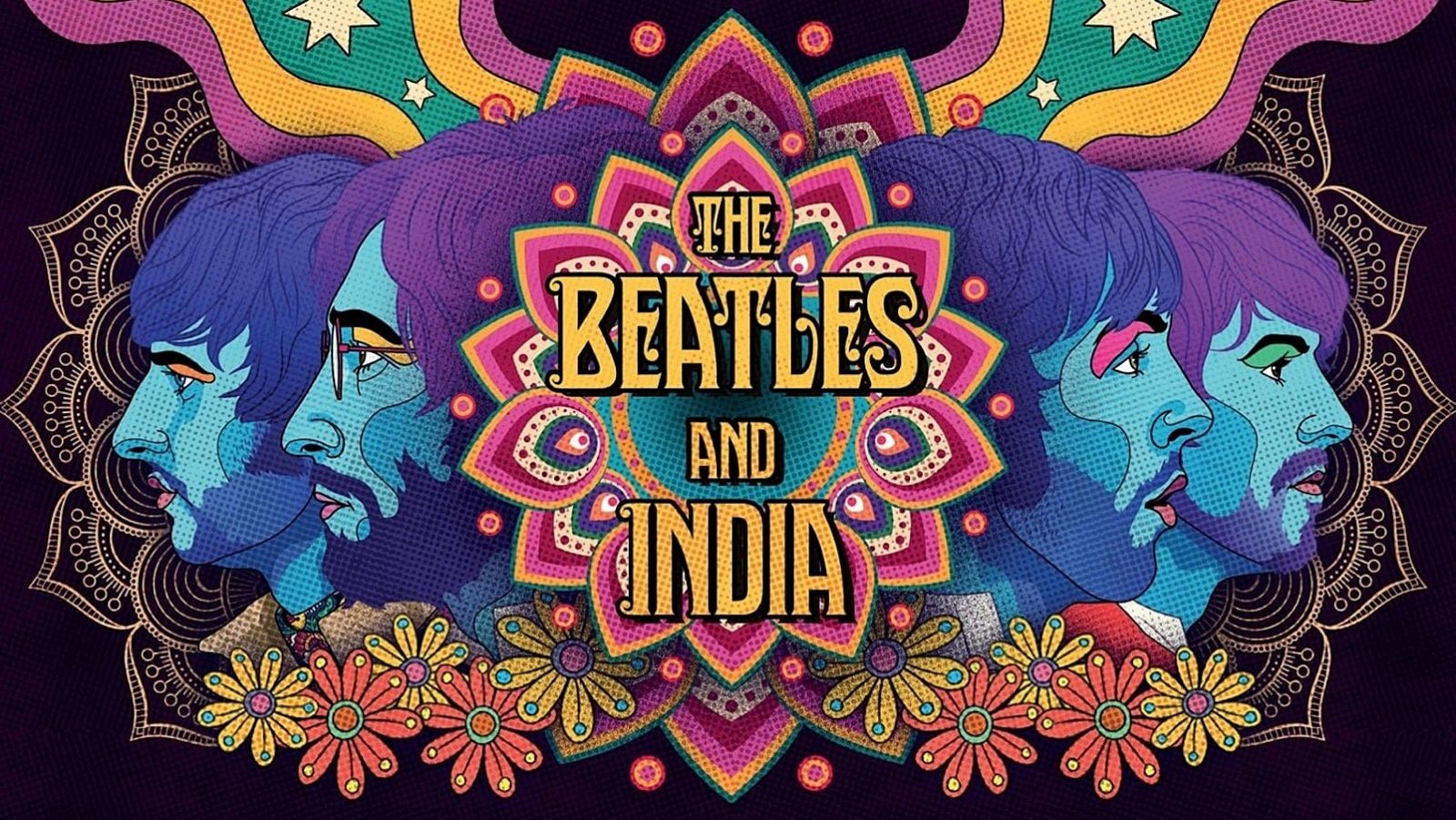 Cartel del documental 'The Beatles and India'