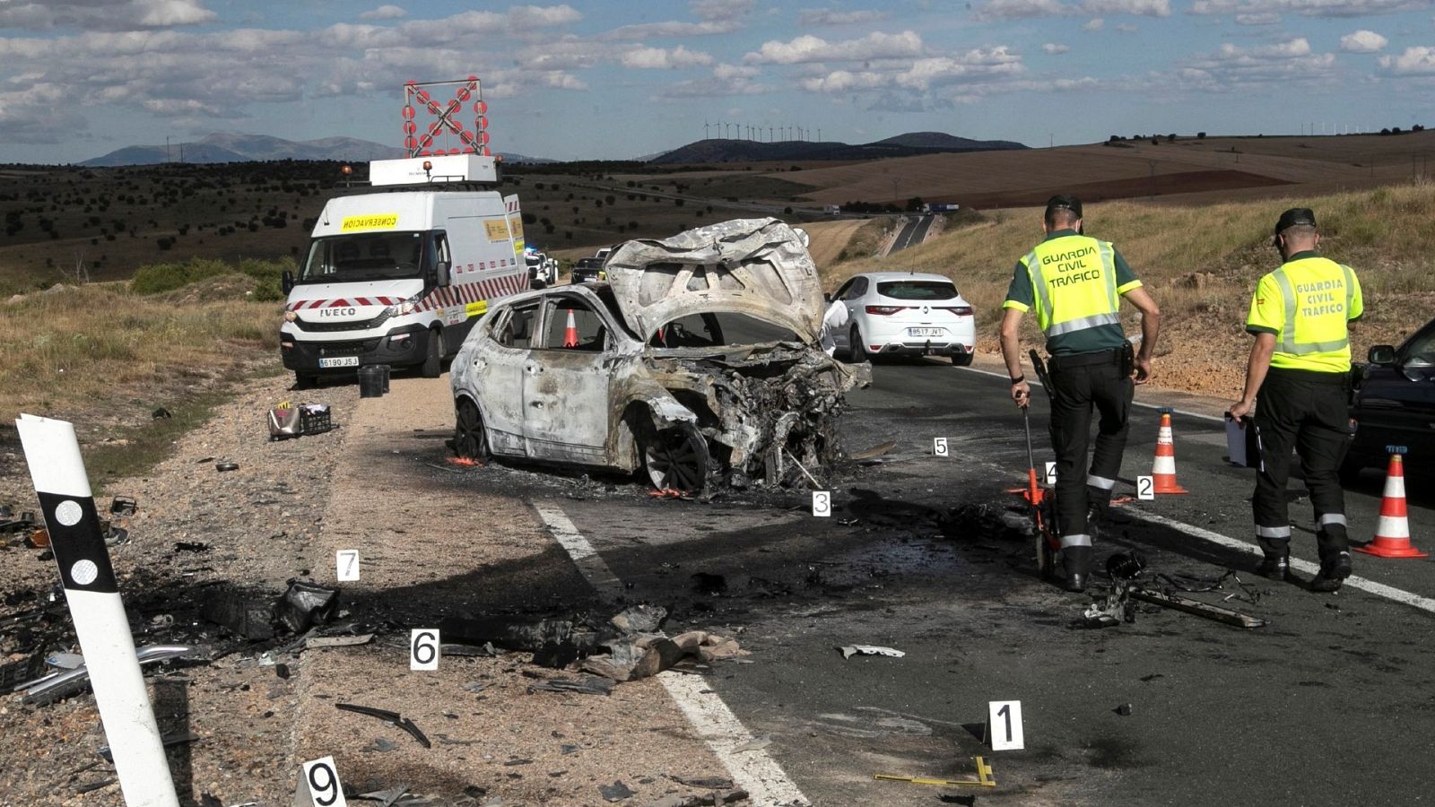 Accidente mortal producido en agosto en la provincia de Soria. 