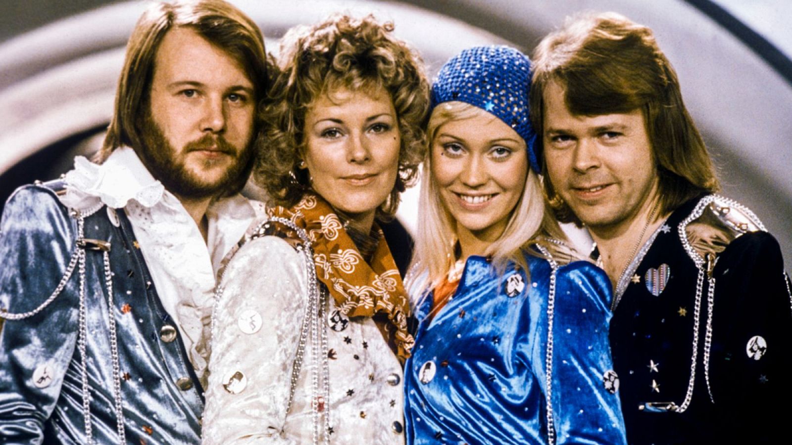 Benny Andersson, Anni-Frid Lyngstad, Agnetha Fältskog y Björn Ulvaeus,  integrantes de ABBA.