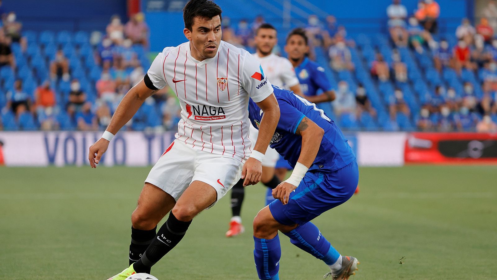 El sevillista Marcos Acuña es una de las bajas del equipo hispalense.