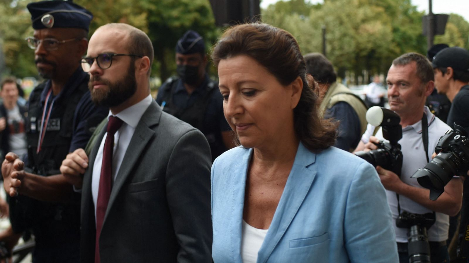 Agnès Buzyn, exministra francesa de Sanidad, a su llegada a la Corte de Justicia de la República