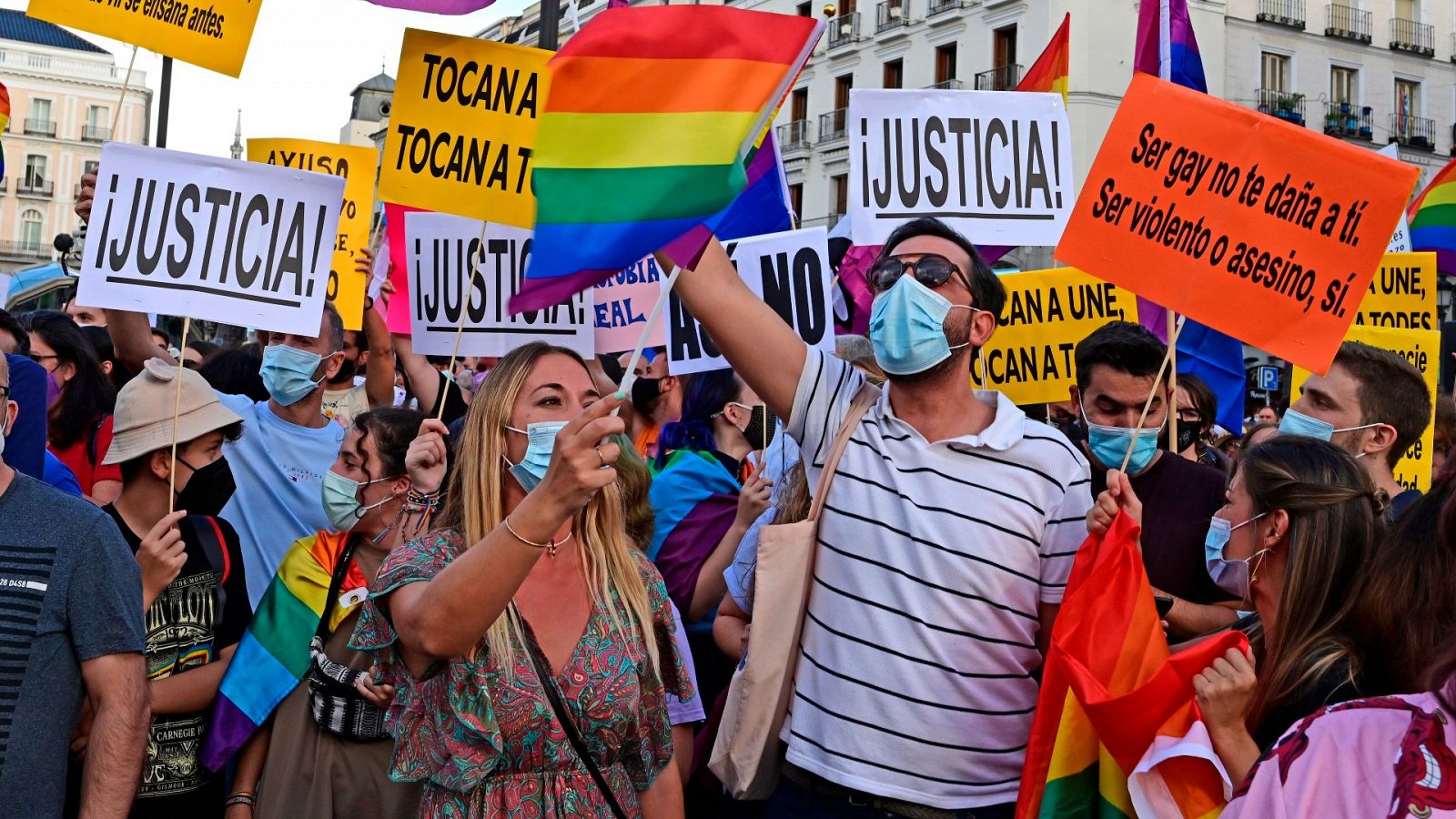 Manifestación contra la LGTBIfobia en Madrid