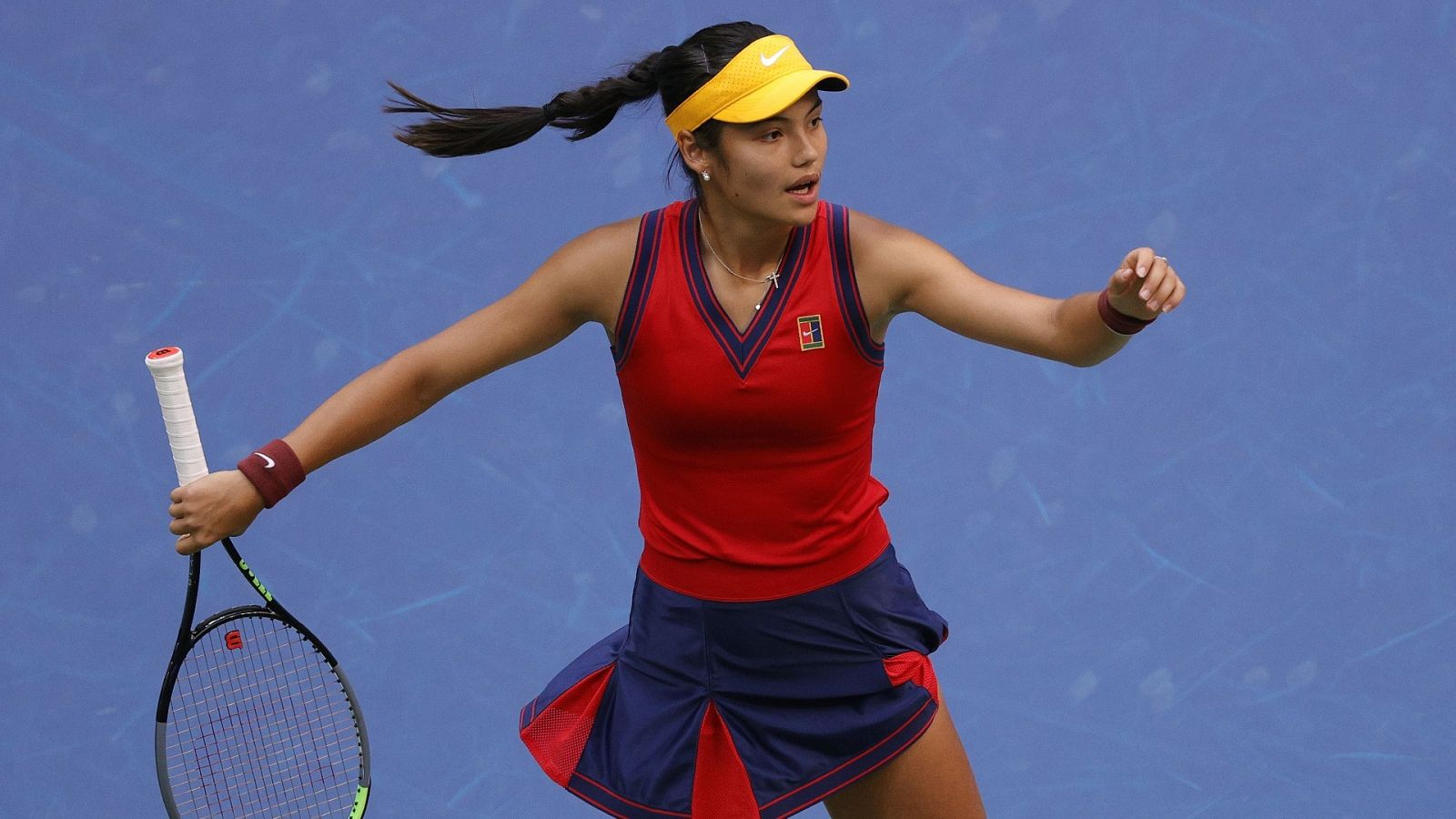 La tenista británica Enmma Raducanu en el US Open.