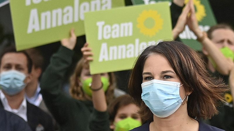 Annalena Baerbock, colíder de Los Verdes alemanes y candidata a la cancillería, en una imagen del 12 de septiembre. Foto: John MACDOUGALL / AFP