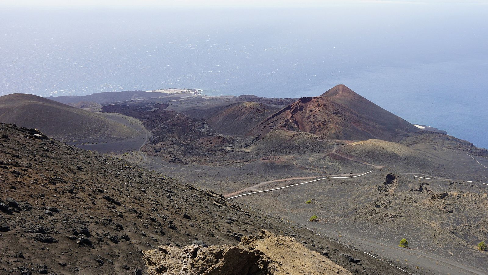 Imagen del volcán Teneguía, cuya erupción en 1971 ha sido la última registrada en La Palma.