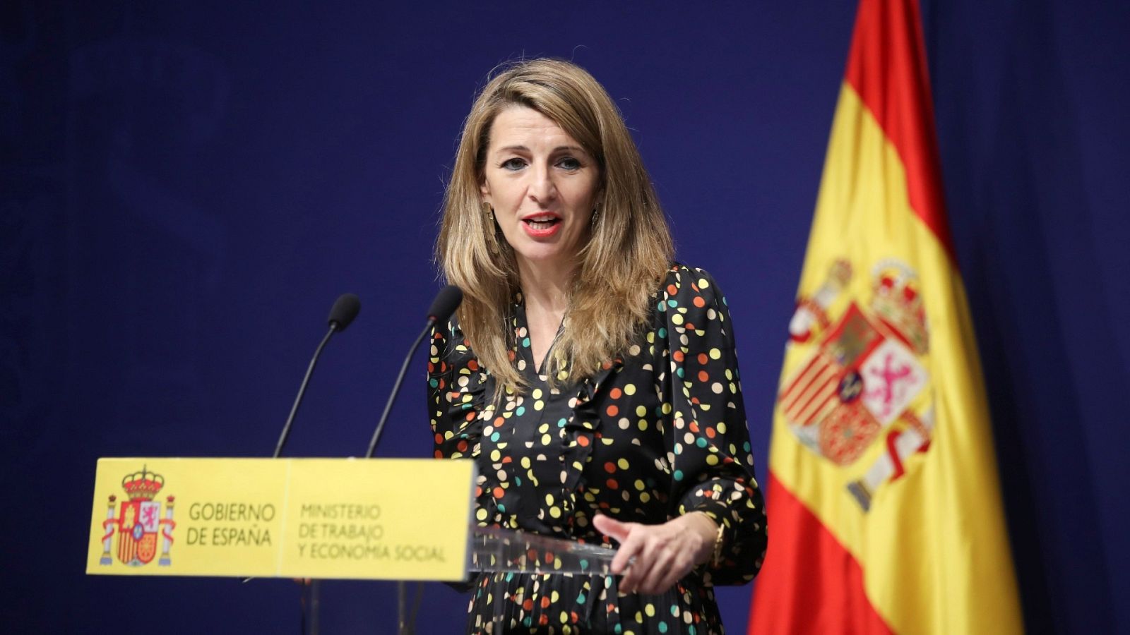 La vicepresidenta segunda del Gobierno y ministra de Trabajo, Yolanda Díaz
