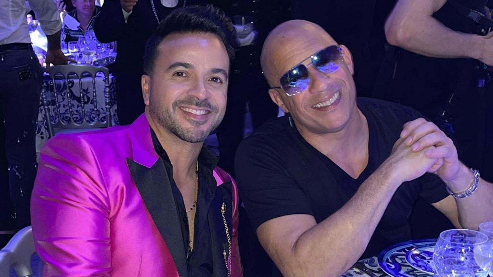 Luis Fonsi y Vin Diesel juntos en Venecia