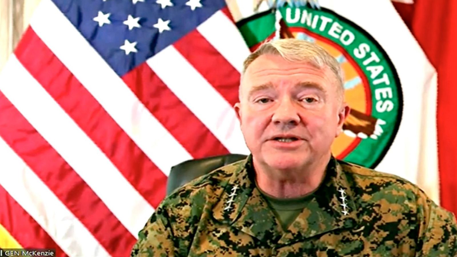 Una imagen del jefe del Comando Central (CENTCOM) de Estados Unidos, el general Kenneth F. McKenzie.