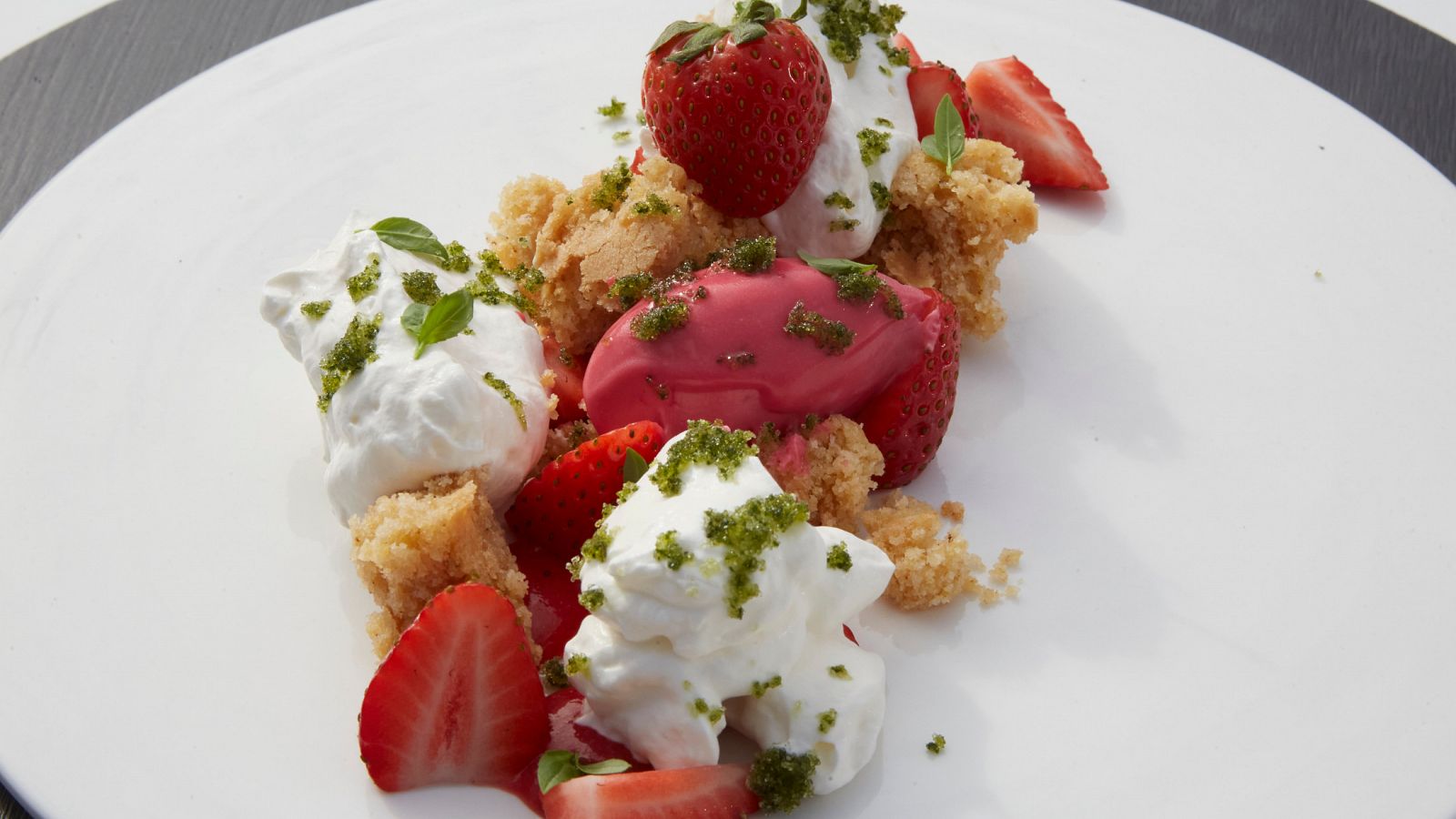 Receta de fresas con nata