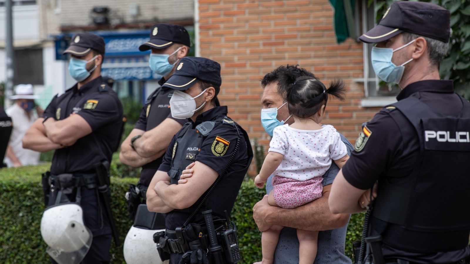 Un desahucio en la localidad madrileña de Fuenlabrada