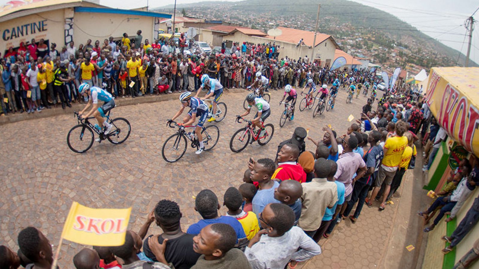 Imagen del Tour de Ruanda, la prueba ciclista más importante del país.
