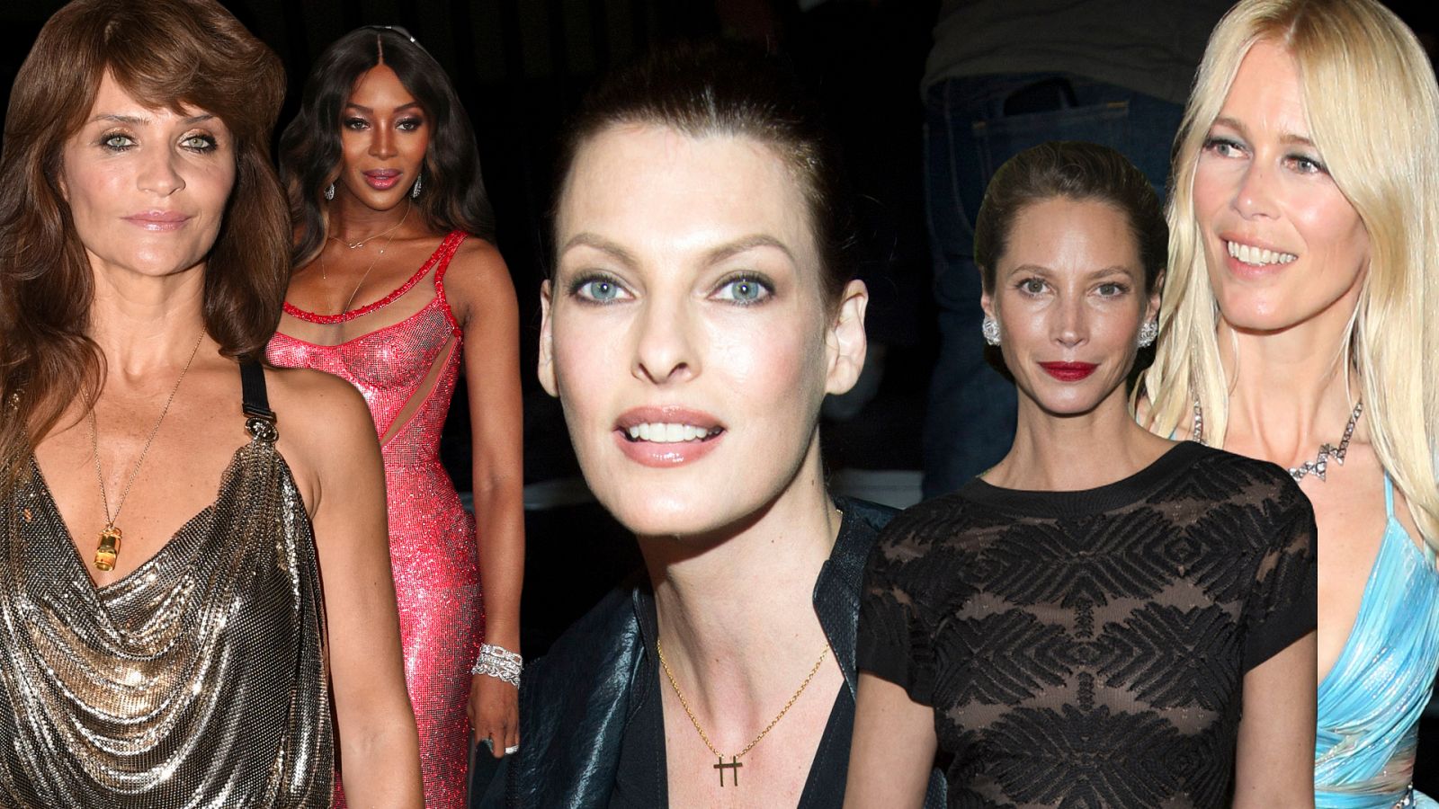 Las supermodelos cierran fila con Linda Evangelista.