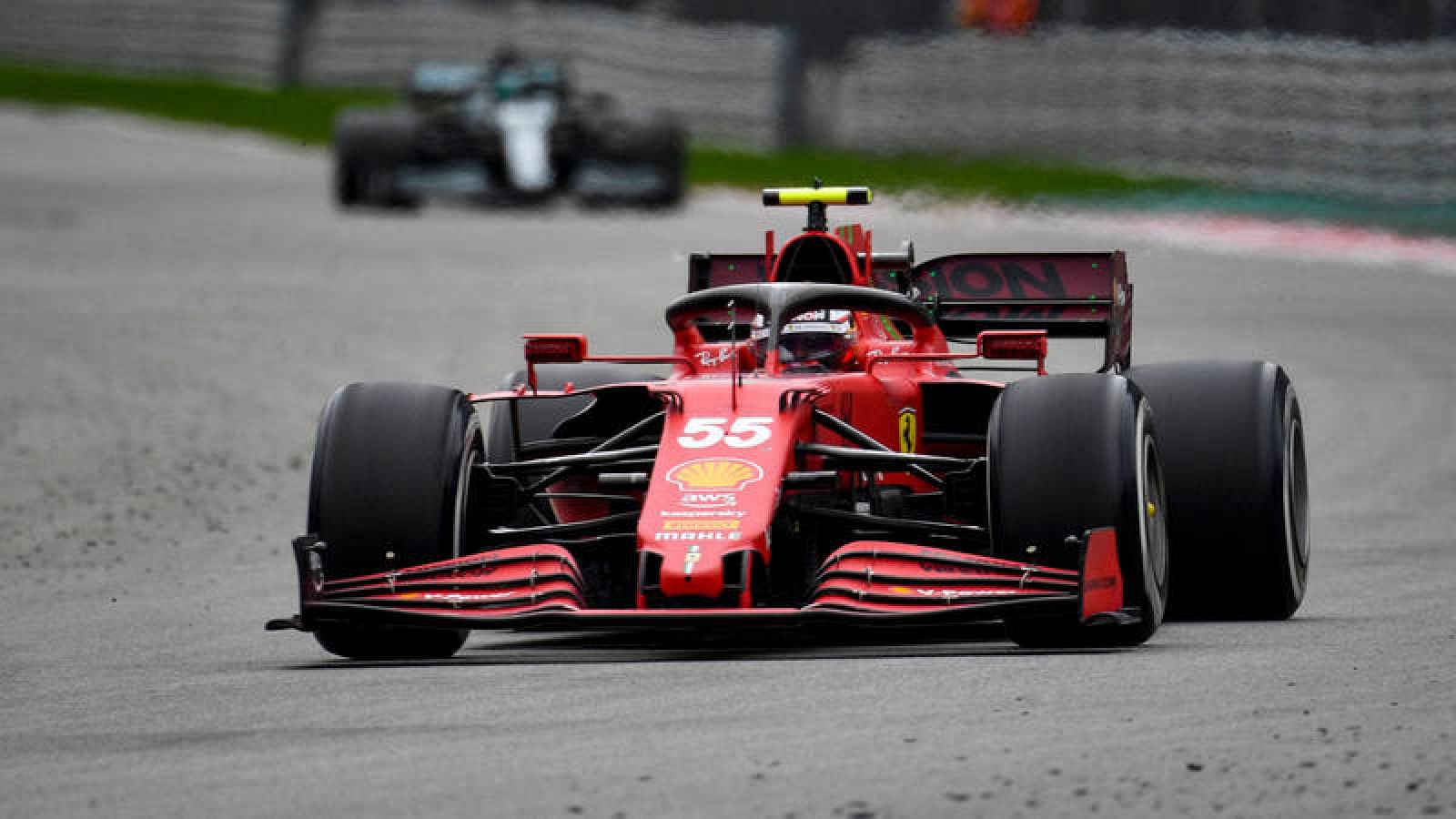 Carlos Sainz, en el GP de Rusia.