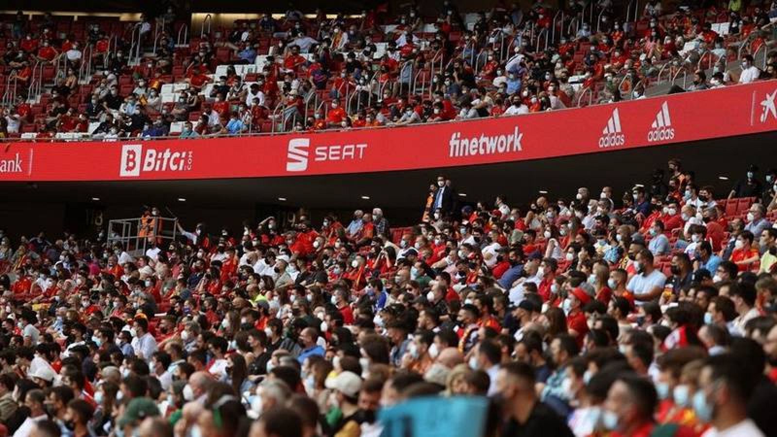 Imagen de la grada del Estadio Metropolitano de Madrid.