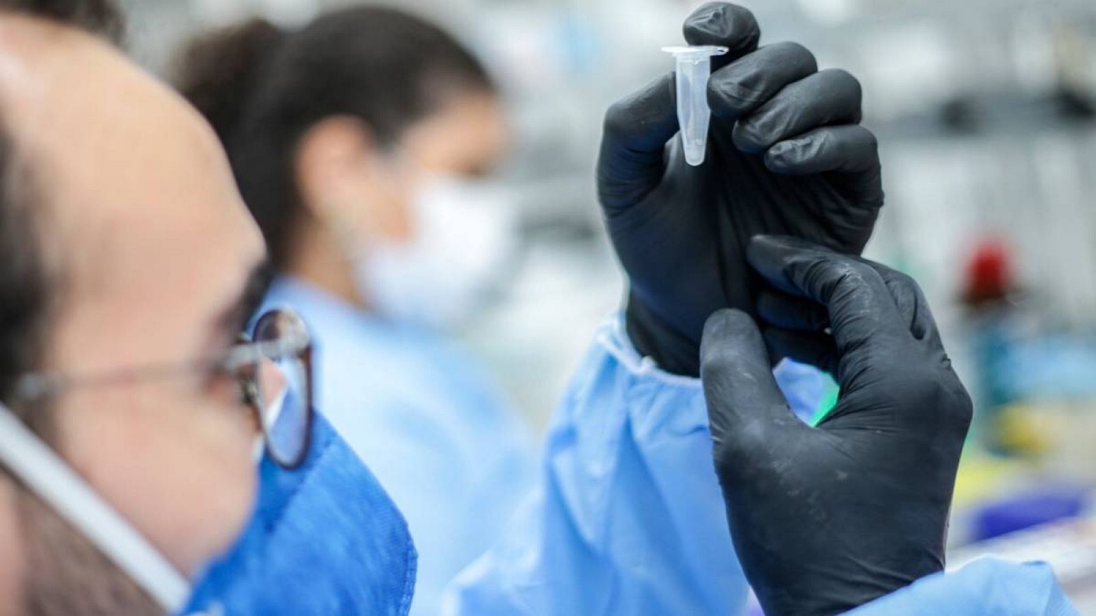 Un investigador observa una muestra en el Laboratorio de Diversidad y Enfermedades Virales de la Universidad Federal de Río de Janeiro este lunes, en Río de Janeiro, Brasil.