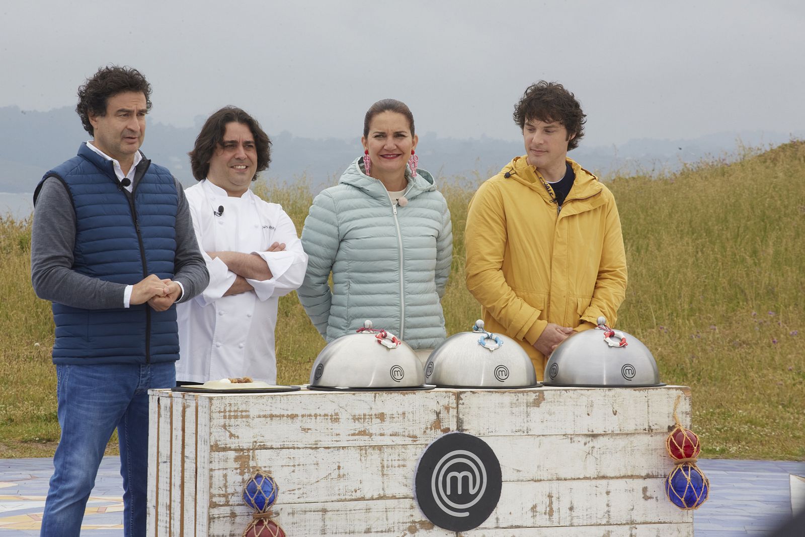 EL chef Luis Veira con el jurado 'MasterChef'