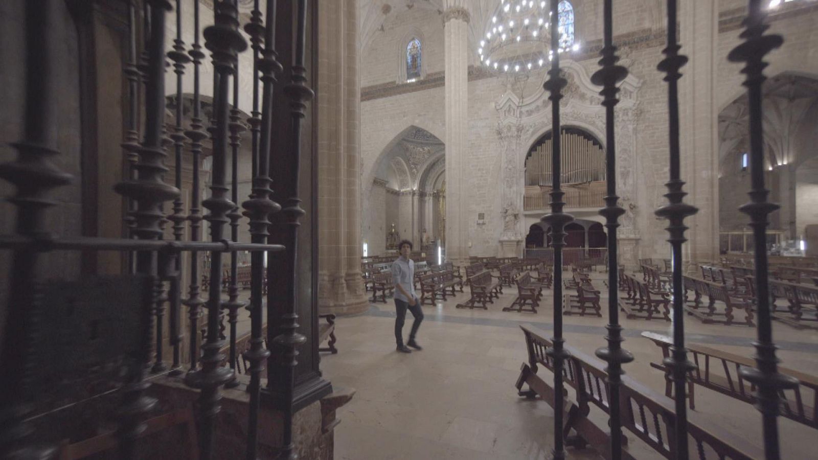 Miguel de Lucas en la catedral de Barbastro