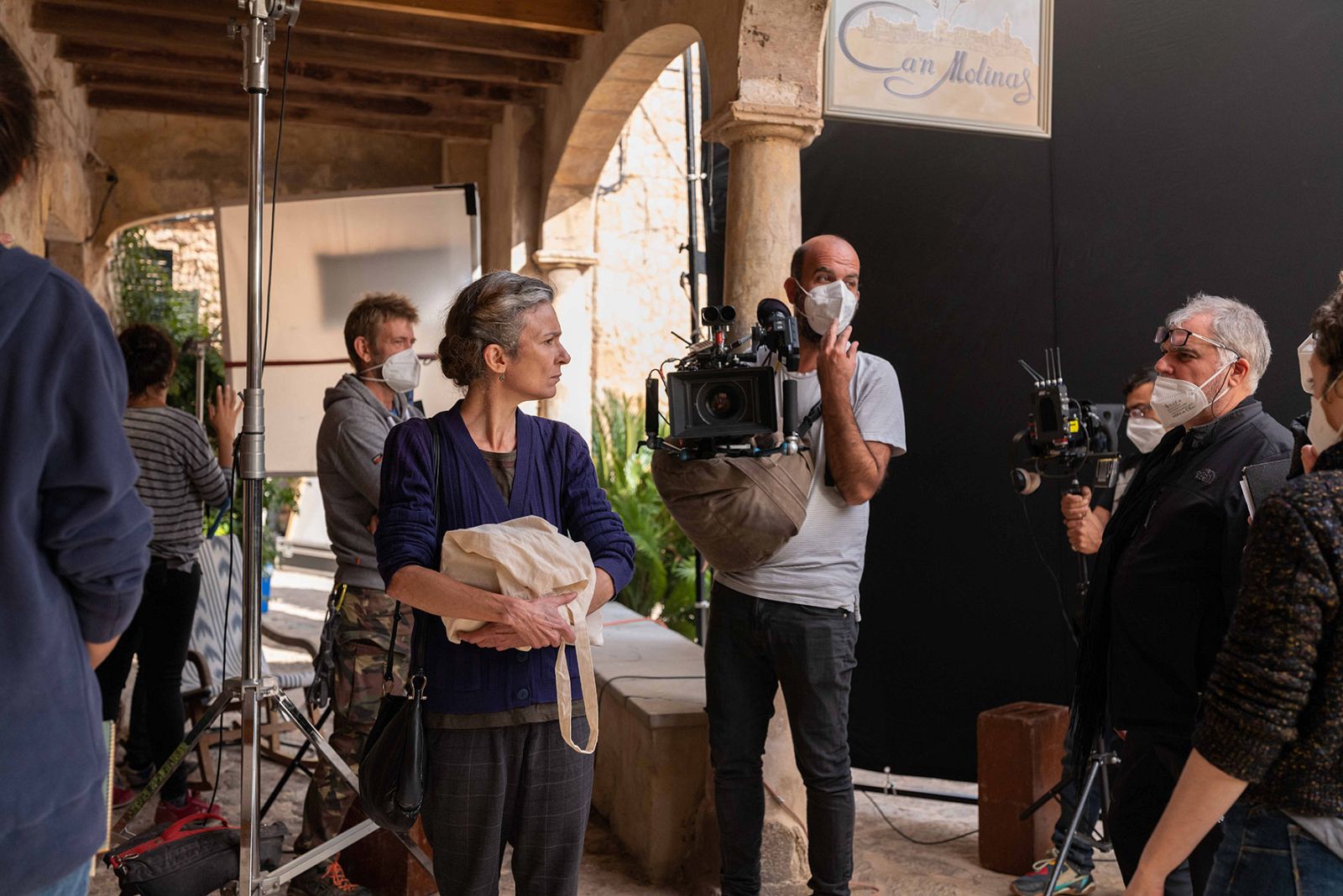  Imagen de rodaje de 'Pan de limón...'