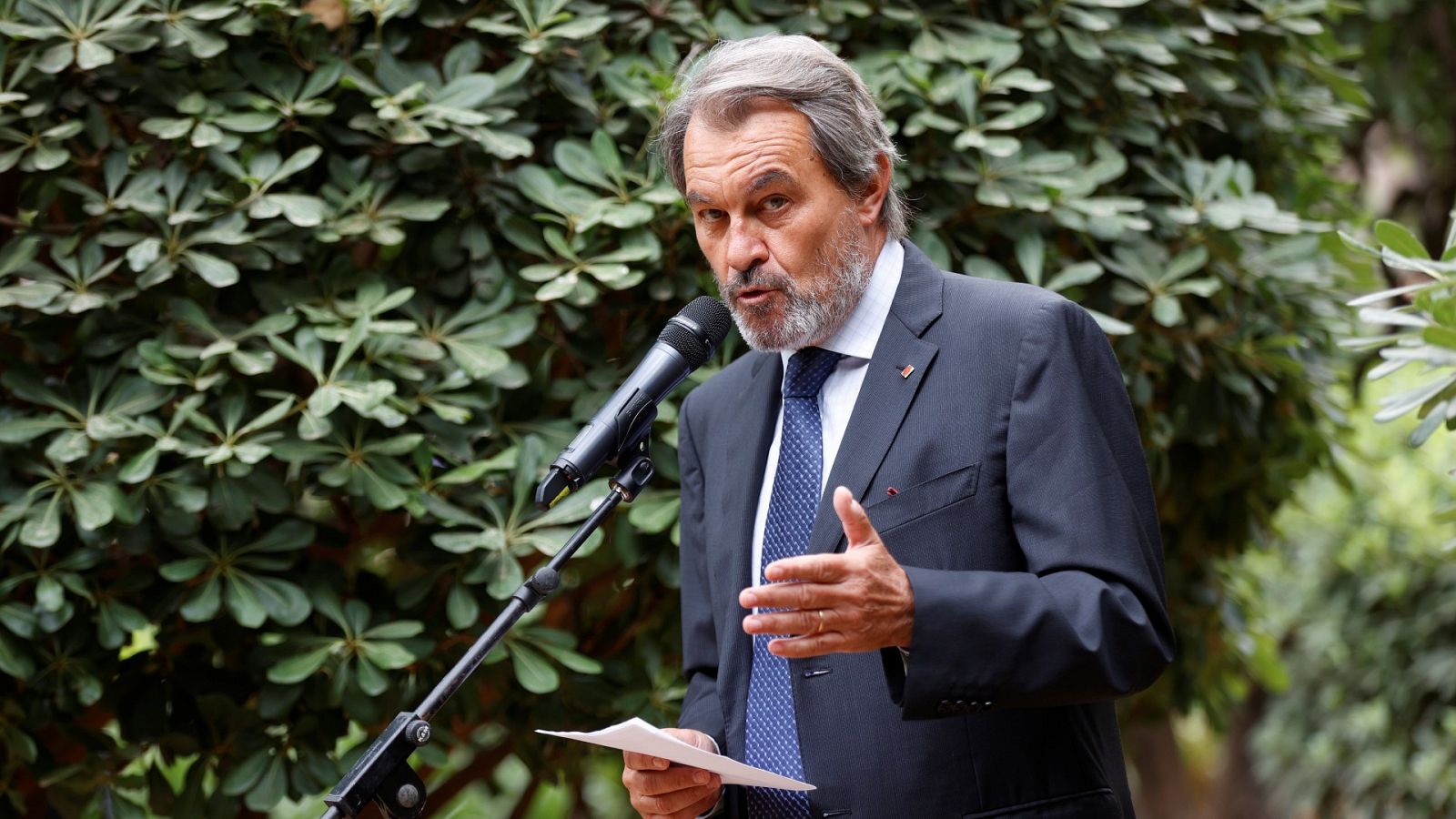 El expresident catalán, Artur Mas, en una rueda de prensa