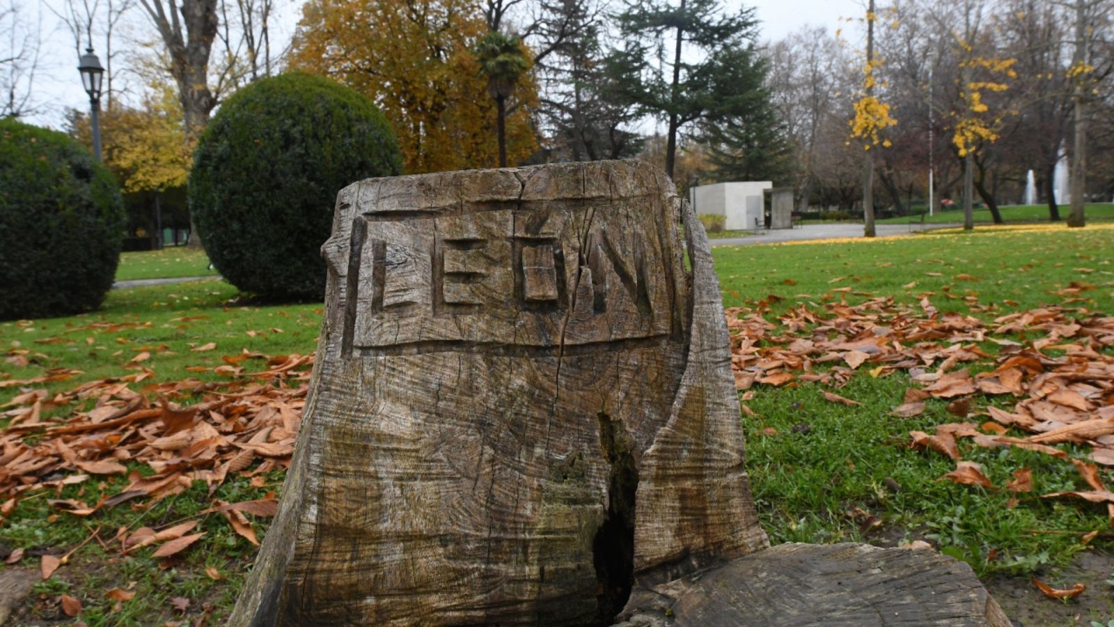 Imagen del Parque de Quevedo de León.