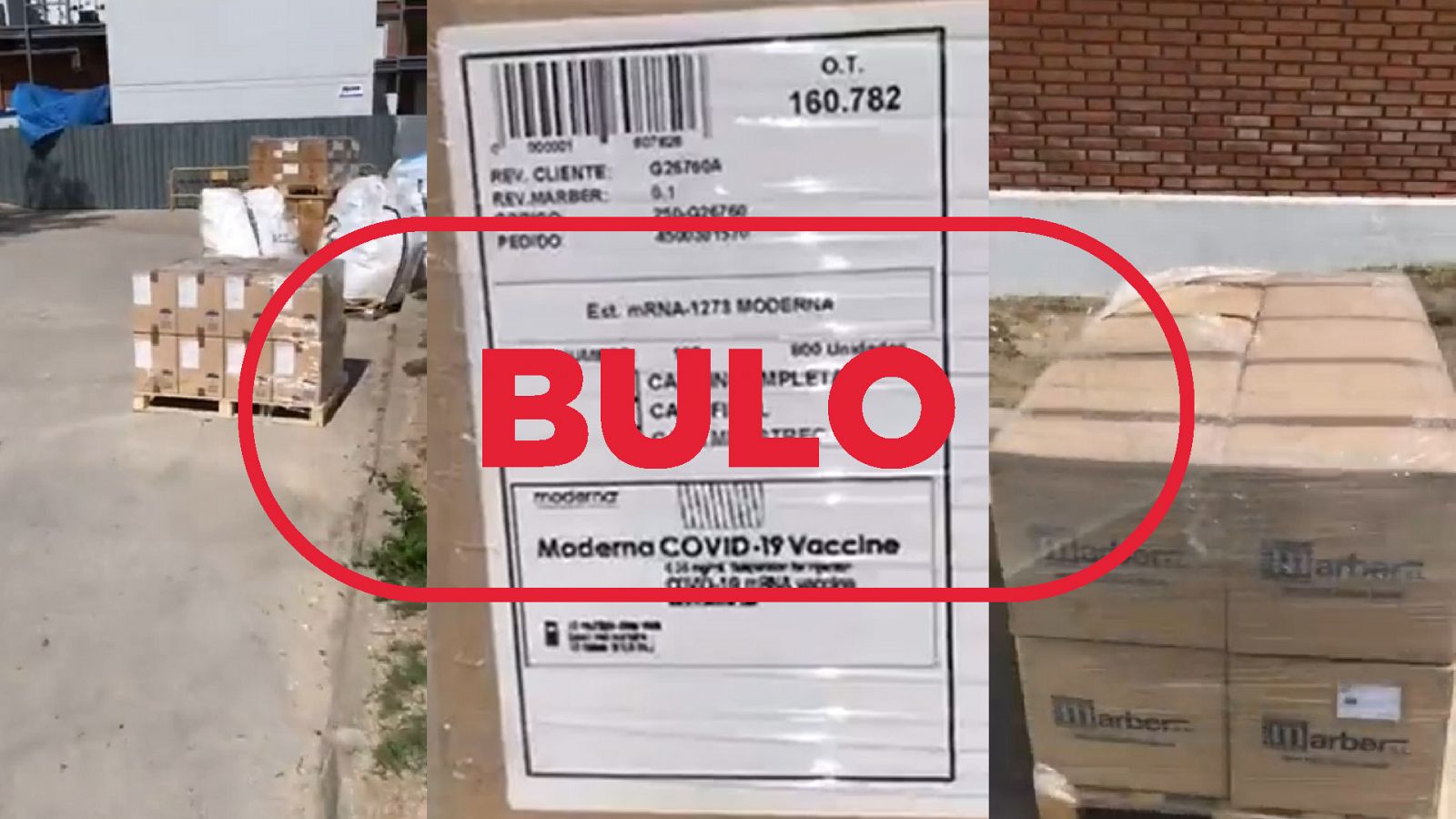 Estas cajas al sol no contienen vacunas sino los estuches para guardar los viales, es un bulo