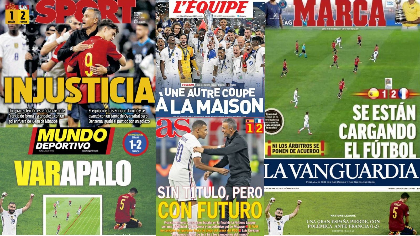 selva Orbita es inutil La prensa española clama contra el VAR y el gol de Mbappé
