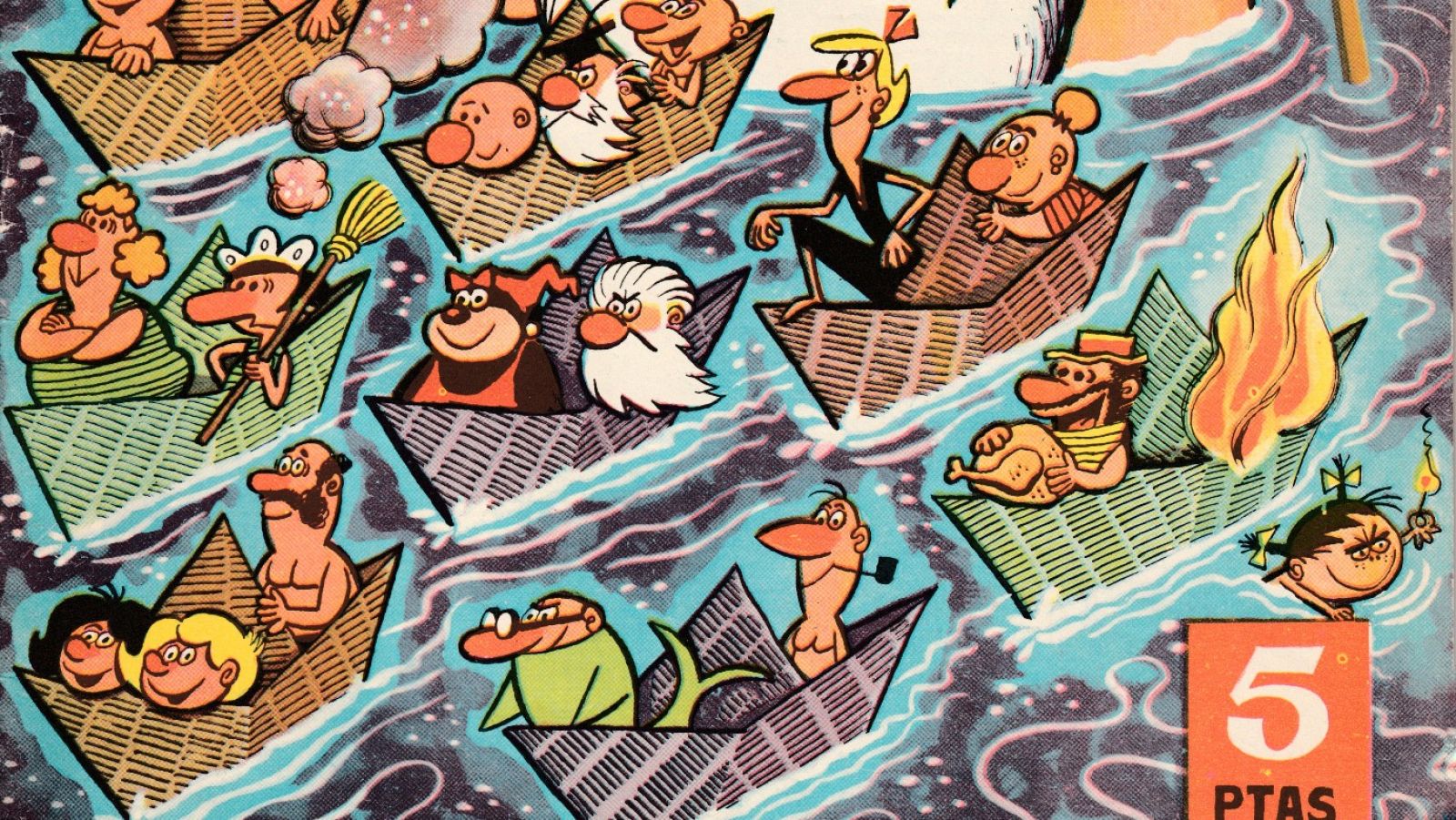 Detalle de la portada de 'Pulgarcito. Extra de vacaciones de 1962'